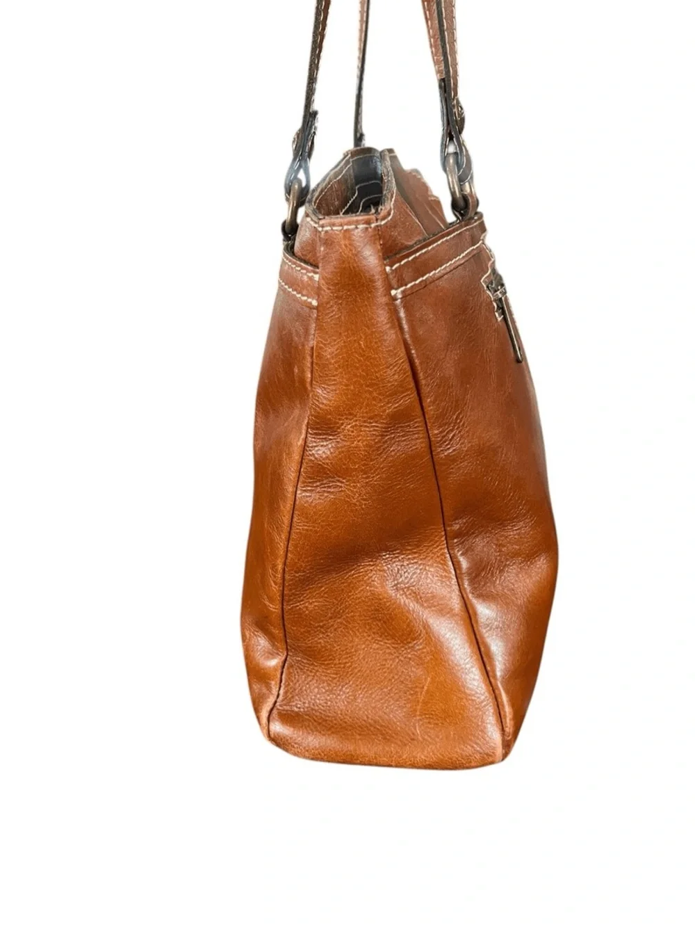 Patricia Nash Tan Leather Everyday Shoulder Bag